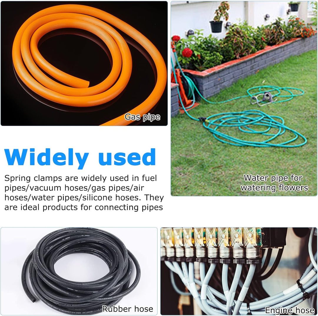 300 Stück Schlauch Federklemme 10 Grössen Kraftstoffleitung Schlauchschellen Schlauchschelle Clip Sc