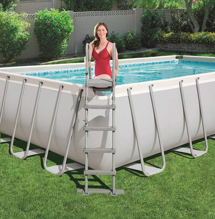 Bestway Poolzubehör Sicherheitsleiter, 132 cm, mehrfarbig, 132 cm