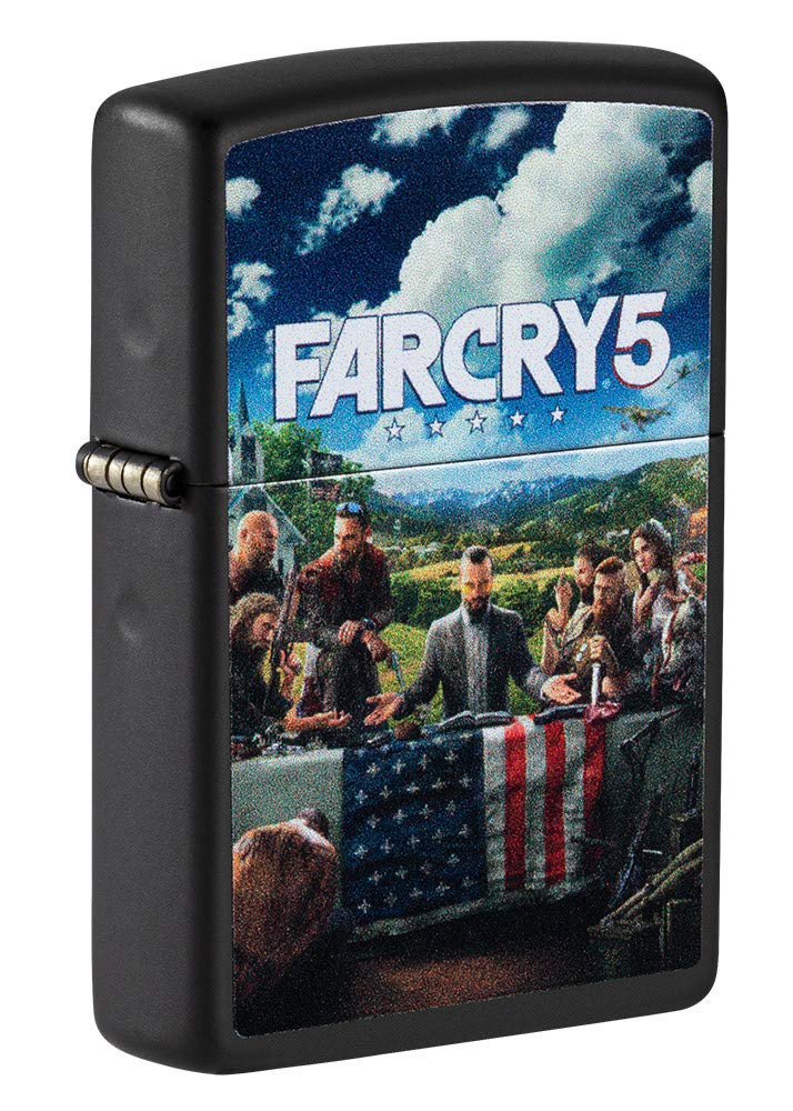 ZIPPO 49244 – Sturmfeuerzeug, Far Cry ® 5, Color Image, Black Matte, nachfüllbar, in hochwertiger Ge