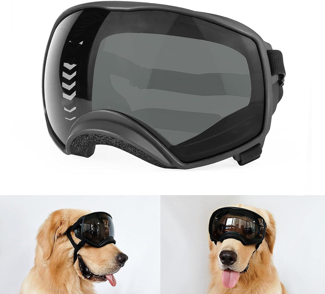 NAMSAN Hundebrille mit Weit Sichtfeld, UV-Schutz Sonnenbrille für Gross Hunde, Augen Schützen Hunde