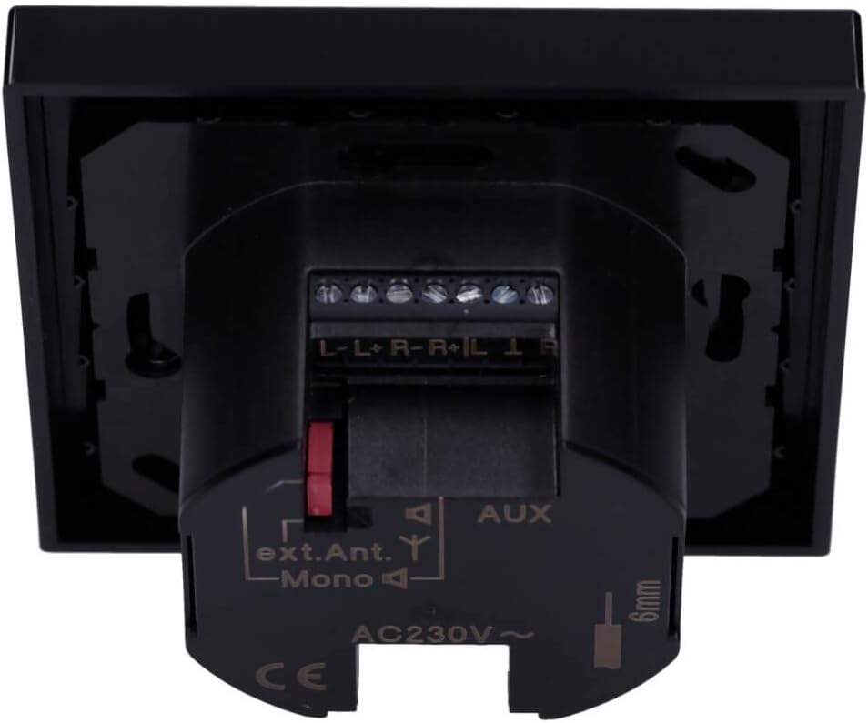 Jung Smart Radio DAB Komplett-Set Schwarz DABASW mit 1-Fach Rahmen A5581BFSW Serie A Set Schwarz Rad