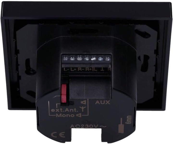 Jung Smart Radio DAB Komplett-Set Schwarz DABASW mit 1-Fach Rahmen A5581BFSW Serie A Set Schwarz Rad