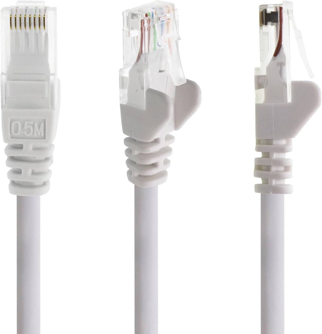 Netzwerkkabel Cat 6 10-Farben - 5m - (Set) - CAT6 Ethernet Kabel Lankabel 1000 Mbits Patchkabel 5m 1