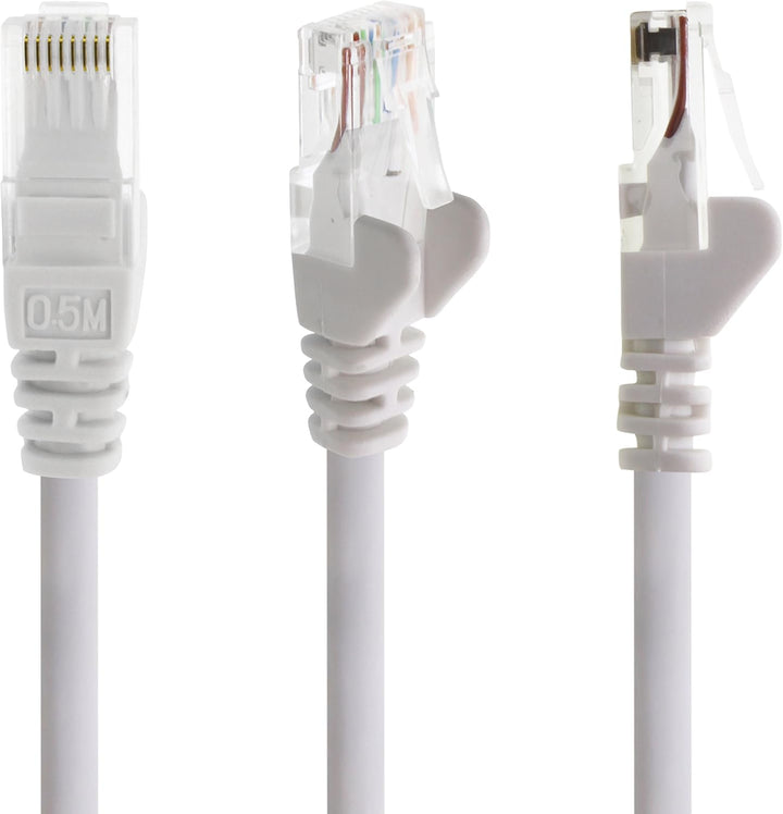 Netzwerkkabel Cat 6 10-Farben - 10m - (Set) - CAT6 Ethernet Kabel Lankabel 1000 Mbits Patchkabel 10,