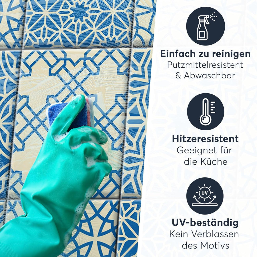 CREATISTO Mosaik Klebefliesen Stickerfliesen Fliesenfolie - Aufkleber Folie für Fliesen I Stickerfli