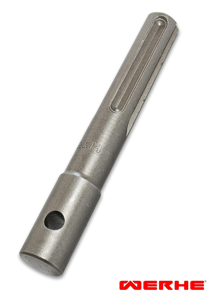 WERHE® Profi Bohrer, Erdbohrer für bohrmaschine 150 mm robust mit SDS Max Adapter - Pfahlbohrer Brun