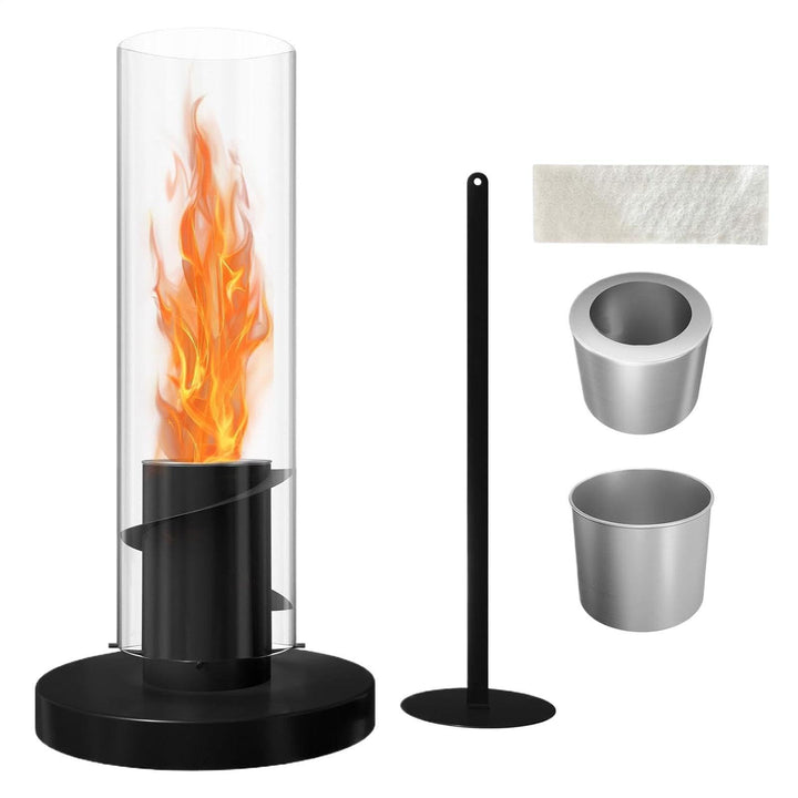Generisch Tornado Tischfeuerschale, 40x19cm Tornado Flamme Tischfeuer, Dekoratives Nachttischlicht,