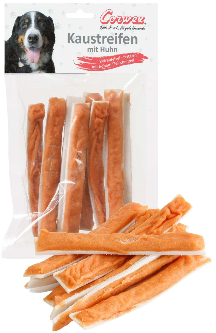 Corwex Hundesnack Kaustreifen mit Huhn (9 x 70g) 70 g (9er Pack), 70 g (9er Pack)