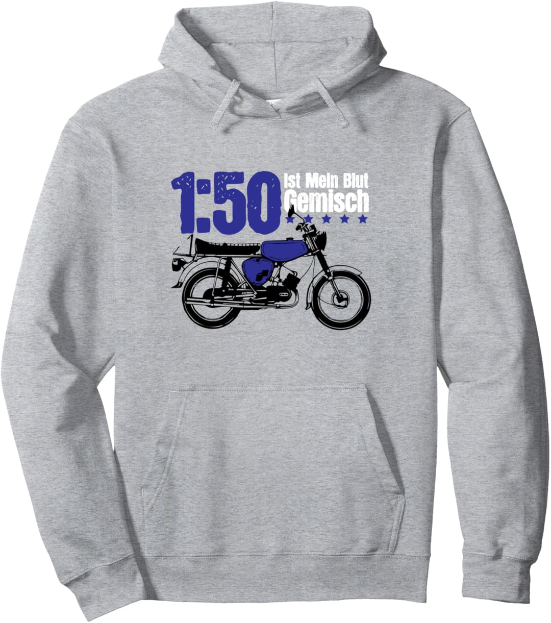 Simson-S51 1:50 Benzin Öl Gemisch Retro Pullover Hoodie