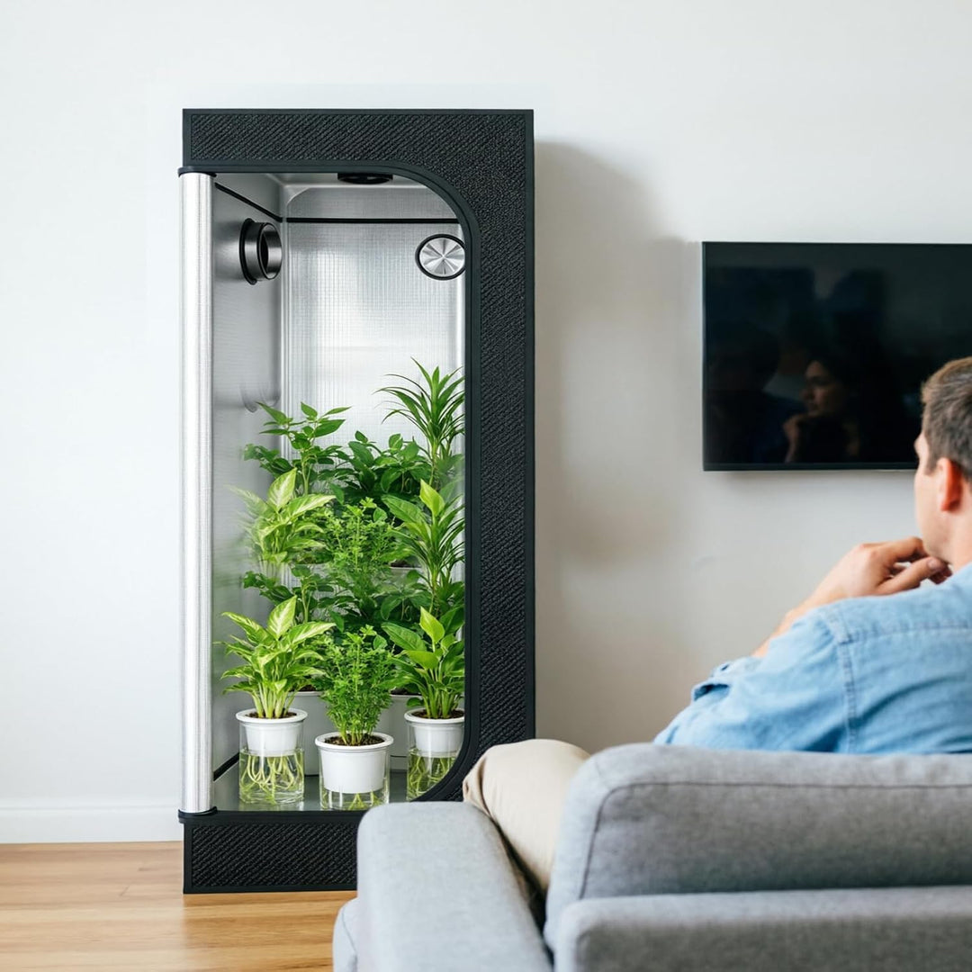 Luftiger Gewächshaus-Wachstumsraum, lichtdichte und wasserdichte, reflektierende Zimmerpflanzenzelte