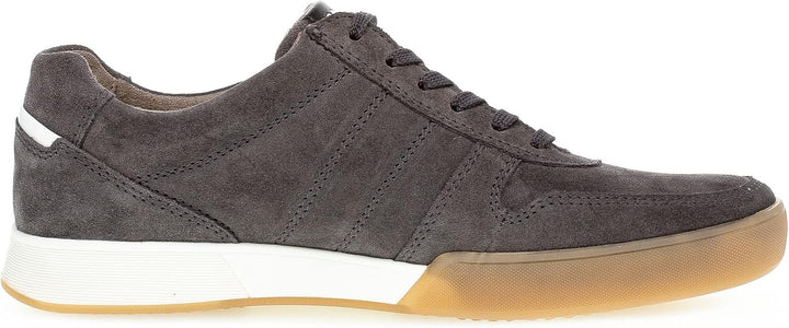 Pius Gabor Herren Sneaker Low,Halbschuhe,zertifiziertes Leder,Wechselfussbett 45 EU Grau Dk Grey, 45