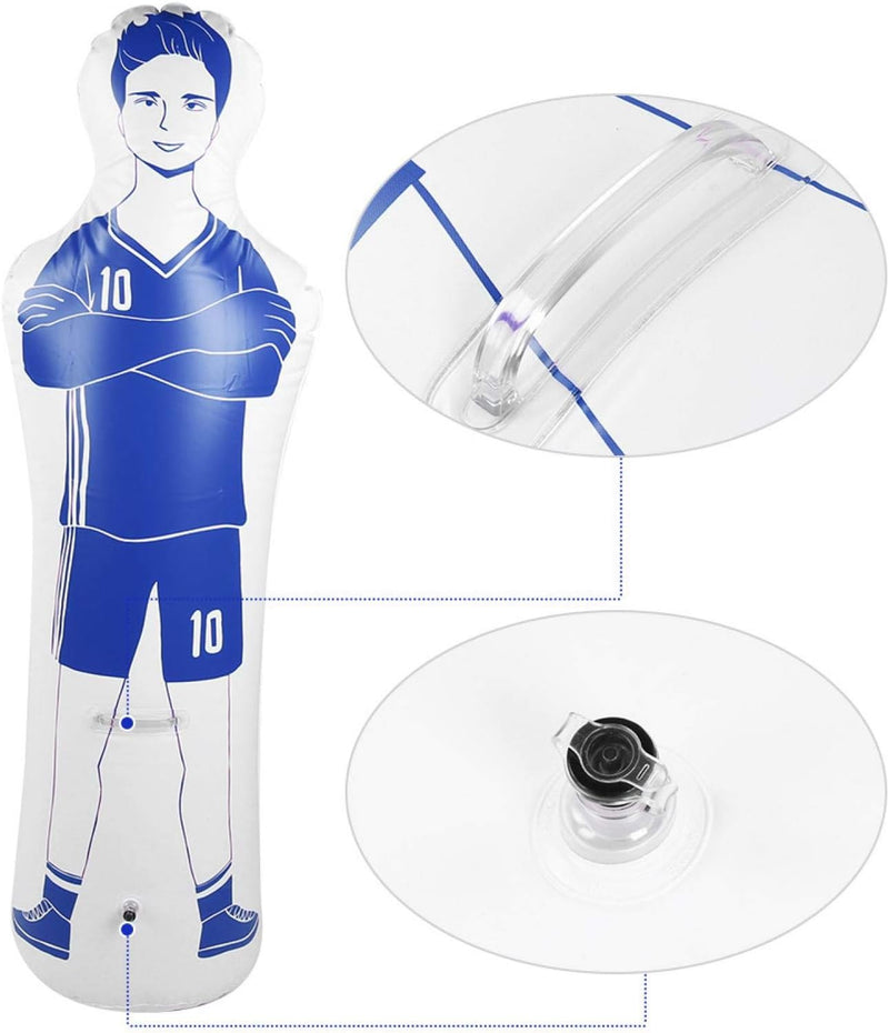 Alomejor Fussball Trainingshilfe 0,35 mt PVC Boxsack Dribbeln Übergeben Bohrer Torwart Verteidiger T