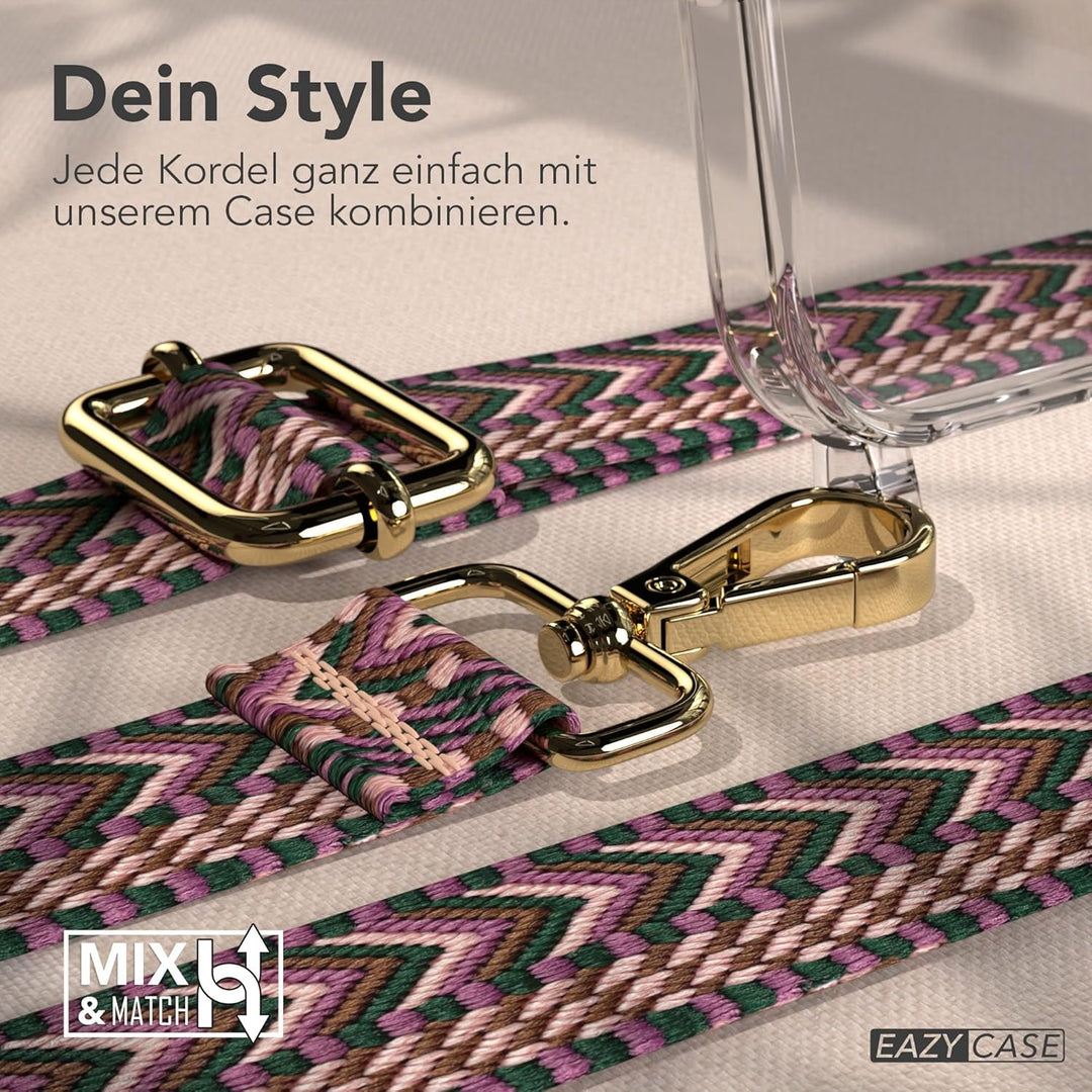 EAZY CASE Handykette - Verstellbares Taschenband kompatibel mit iPhone 17, Schulterriemen, Handykord