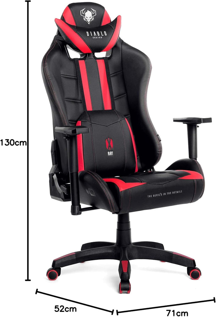 Diablo X-Ray Gaming Stuhl Bürostuhl Gamer Chair Schreibtischstuhl 4D Armlehnen Ergonomisches Design