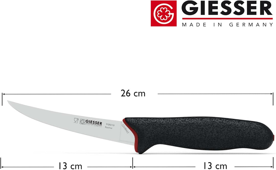 Giesser seit 1776 - Made in Germany - Ausbeinmesser rutschfest PrimeLine, 13 cm Klinge sehr flexibel