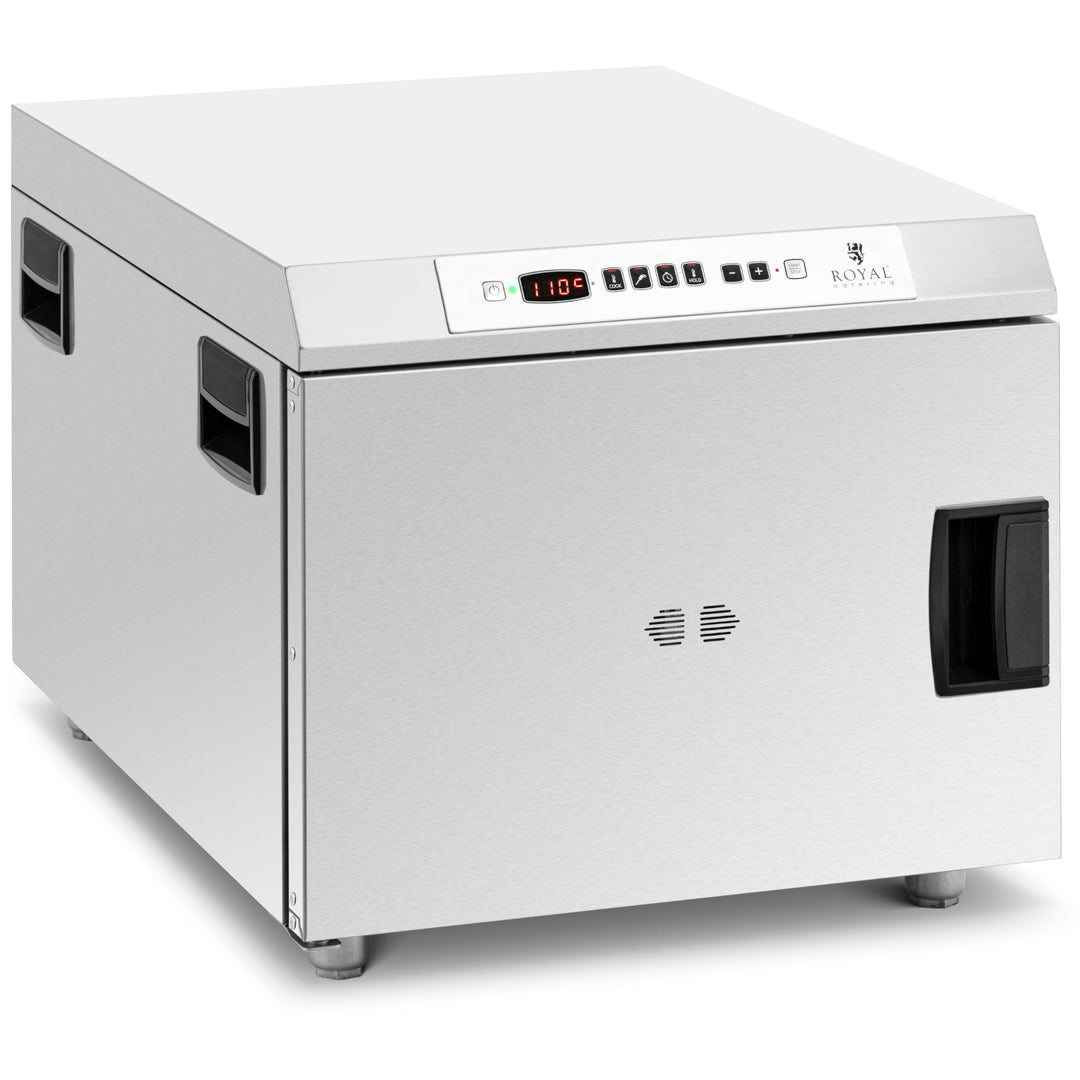 Royal Catering RCSCO-01 Niedertemperaturgarer GN1/1 30-110 °C Timer Temperaturfühler Edelstahl Niede
