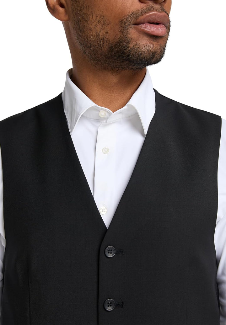 Club of Gents Herren Carlton Anzugweste 54 Schwarz (Schwarz 90), 54 Schwarz (Schwarz 90)