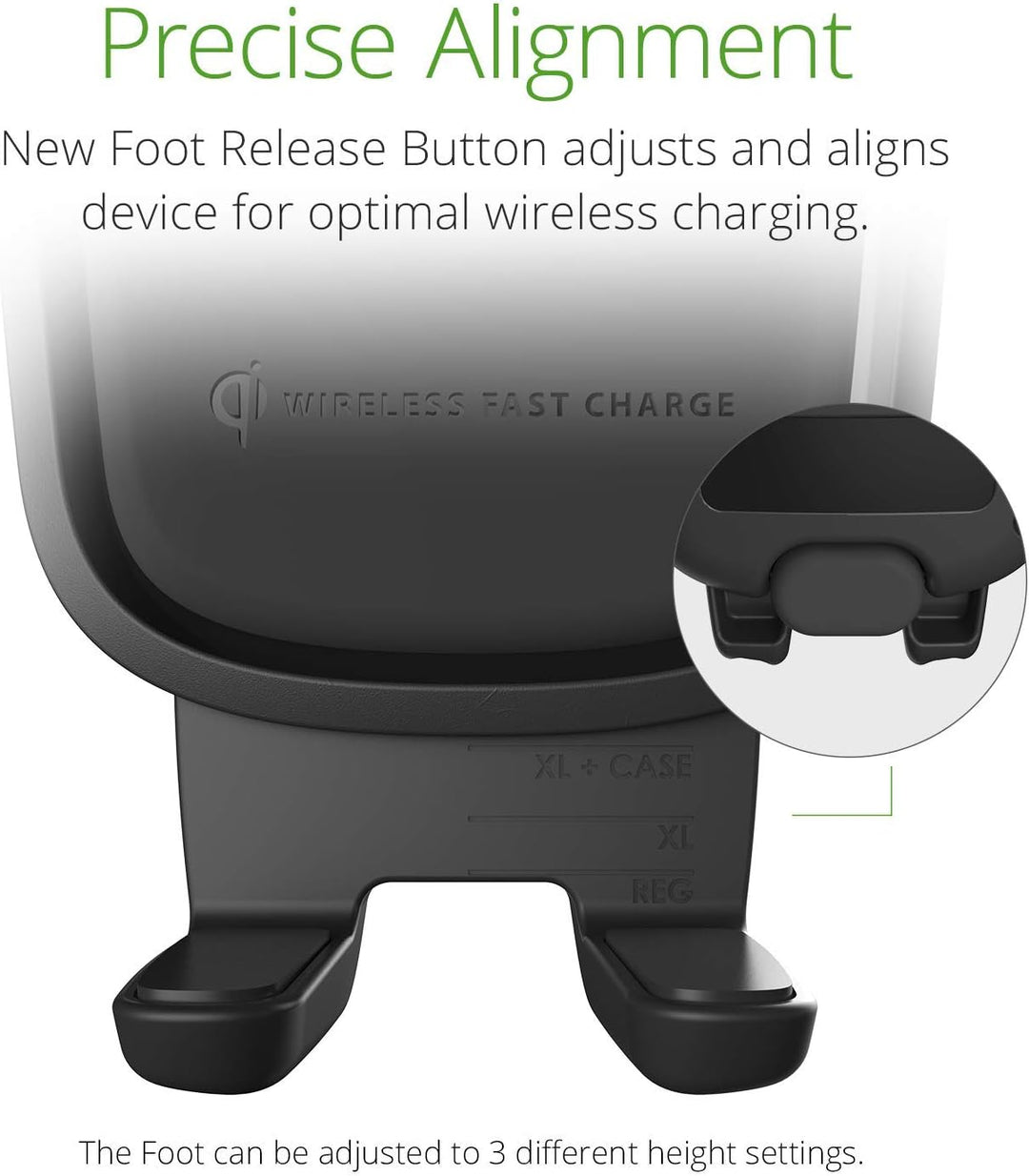 iOttie Easy One Touch Wireless 2Qi-Lade-CD-Steckplatz + Entlüftung für iPhone XS Max R 8 Plus 10 W f