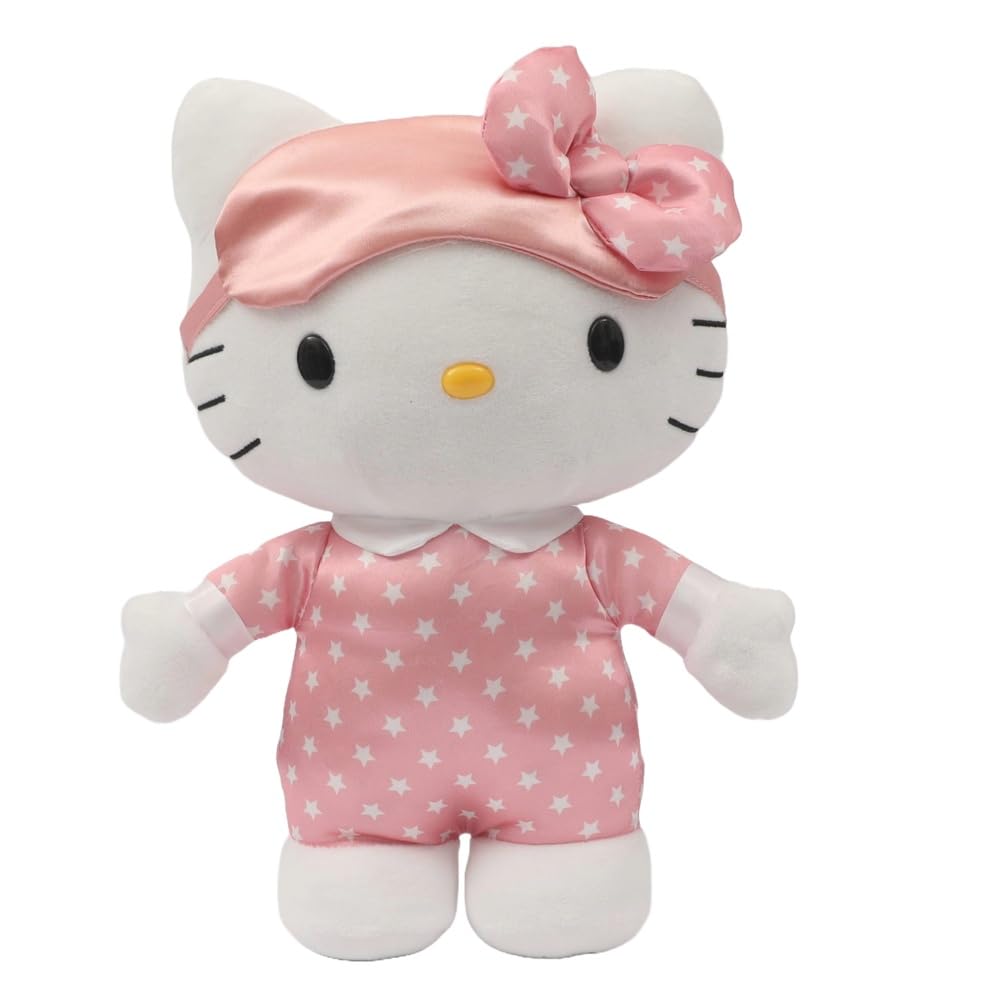 Hello Kitty HKT10000 Leuchtendes Plüschtier, 35 cm mit Licht, weiche und angenehme Komposition, mit