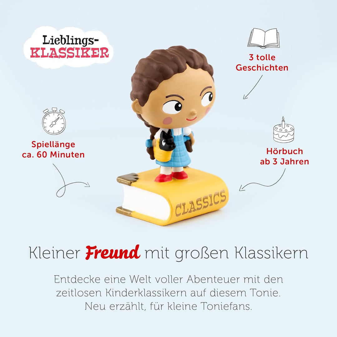 tonies Hörfiguren für Toniebox, Lieblings-Klassiker – Der Zauberer von Oz und Zwei weitere Klassiker