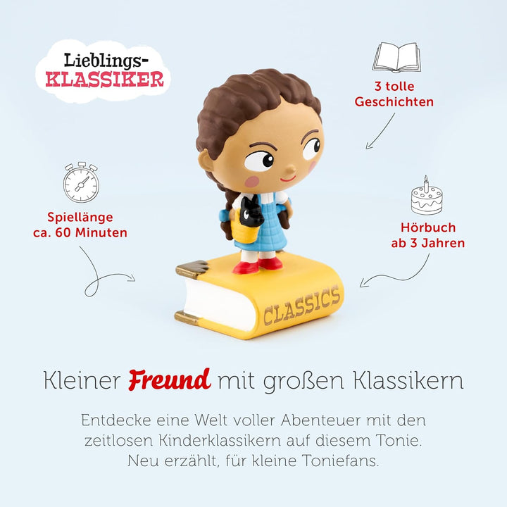 tonies Hörfiguren für Toniebox, Lieblings-Klassiker – Der Zauberer von Oz und Zwei weitere Klassiker