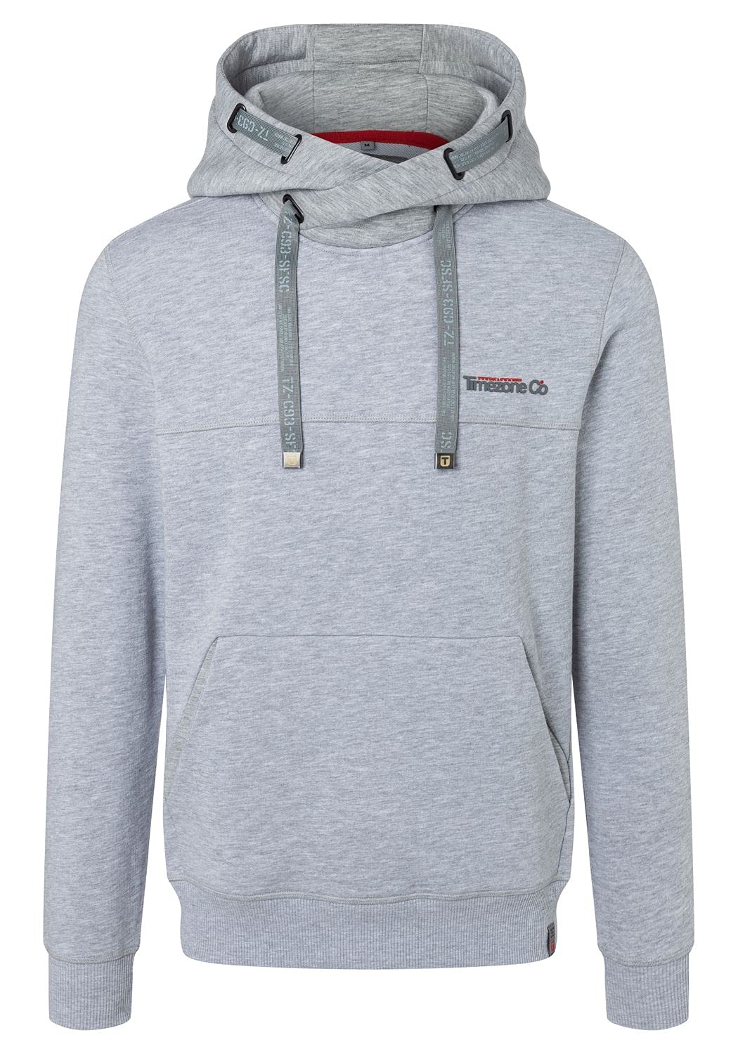Timezone Herren Hi-tech Hoody Kapuzenpullover S Ice Gey Melange, S Ice Gey Melange