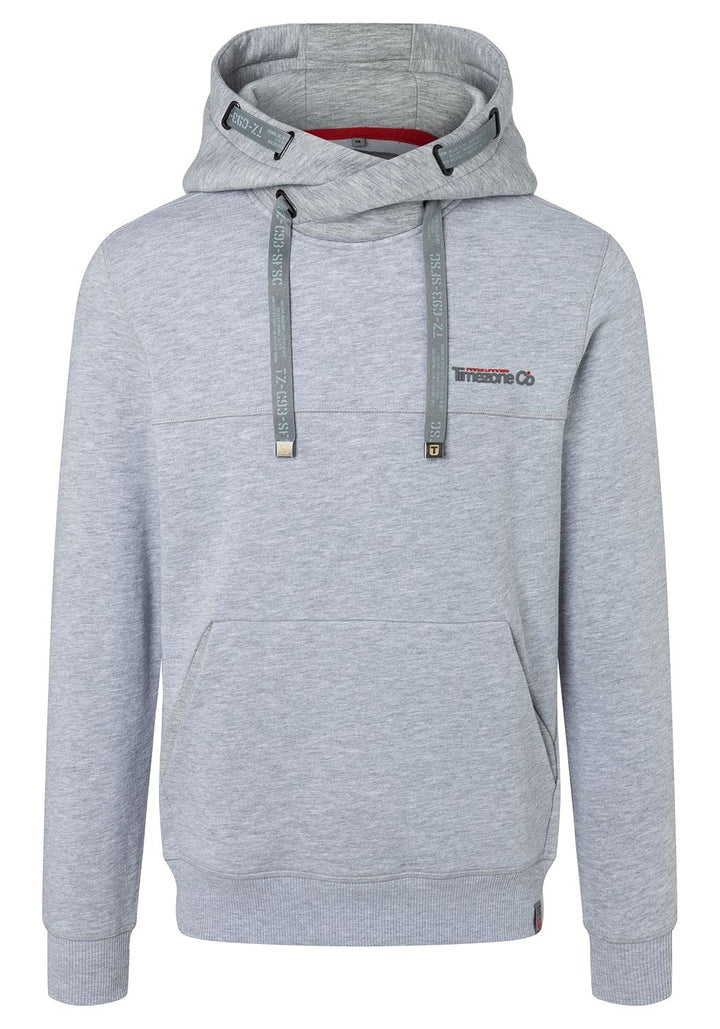 Timezone Herren Hi-tech Hoody Kapuzenpullover S Ice Gey Melange, S Ice Gey Melange
