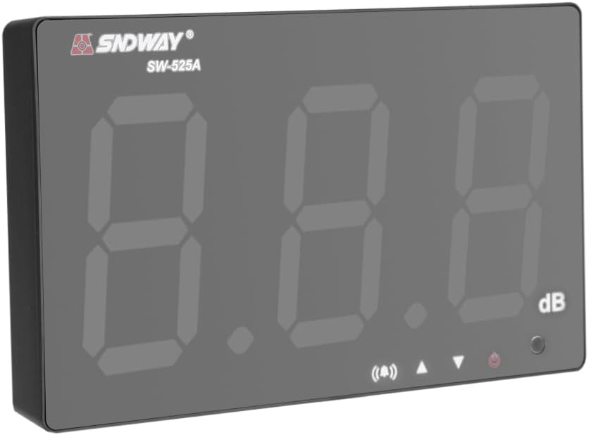 Lazmin 30~130 dB Schallpegelmesser, digitaler Dezibelmesser mit 9,6-Zoll-LCD-Display, Genauigkeit 1,