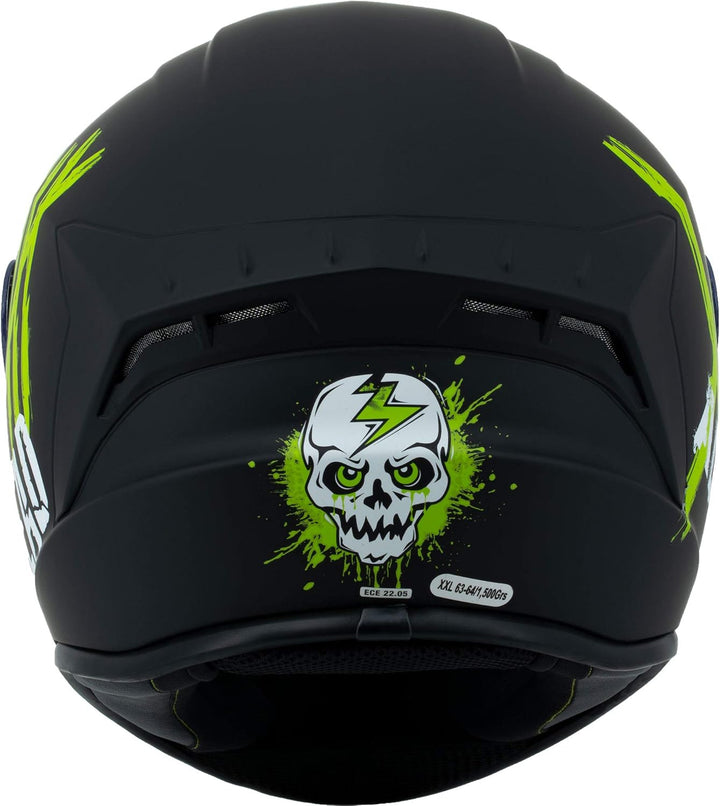 Broken Head Motoradhelm Adrenalin Therapy X4 - Sportlicher Integralhelm - Verstellbare Belüftung & w