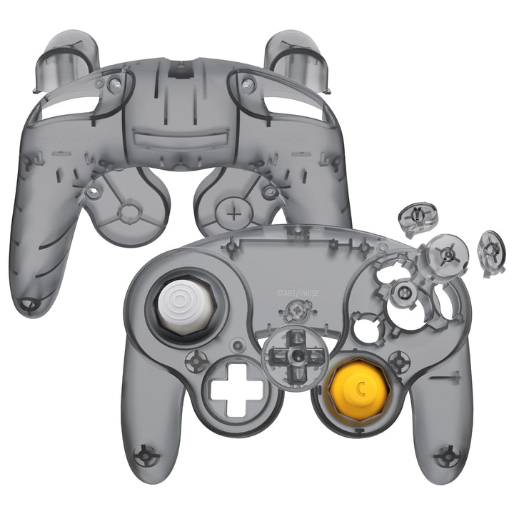 eXtremeRate Grips Case Shell kompatibel mit Nintendo Game Cube Controller, DIY-Ersatz Griff Gehäuse/