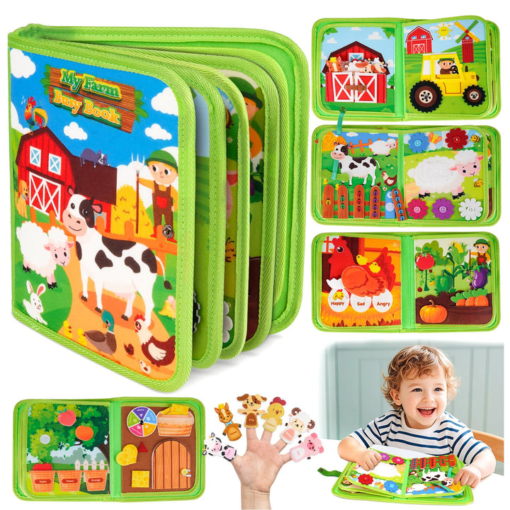 Busy Board Spielzeug ab 1 2 3 Jahre Junge: Geschenk Junge Mädchen 1-2-3-4 Jahre Montessori Kinderspi