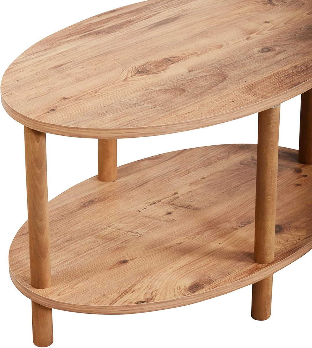 [en.casa] Couchtisch Højreby mit unterer Ablage Wohnzimmertisch Kaffeetisch 43 x 70 x 44 cm Sofatisc
