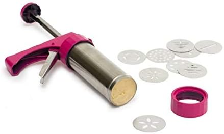 Decora 0142010 GEBÄCKPRESSE COOKIE MIT 13 MOTIVSCHEIBEN UND 8 SPRITZTÜLLEN