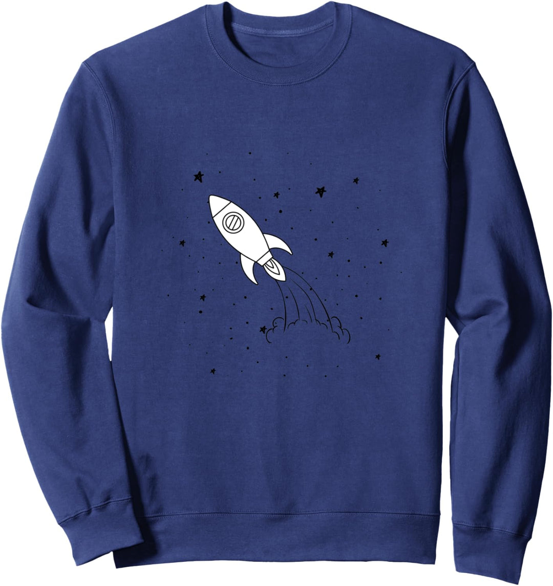 Weltraumrakete - kleine Rakete - Mondrakete - Raketenschiff Sweatshirt