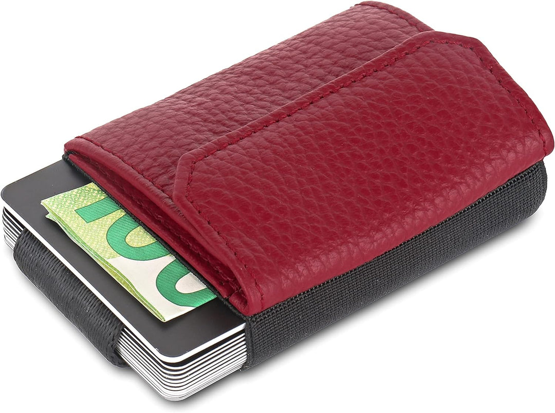 Jaimie Jacobs Minimalist Wallet Nano Boy Pocket Mini Geldbörse aus Textil mit Zugband schmaler Karte