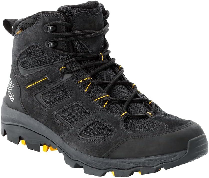 Jack Wolfskin Men's Vojo 3 Texapore Mid M Outdoor Shoes 39.5 EU Black Burly Yellow Xt 2023, 39.5 EU