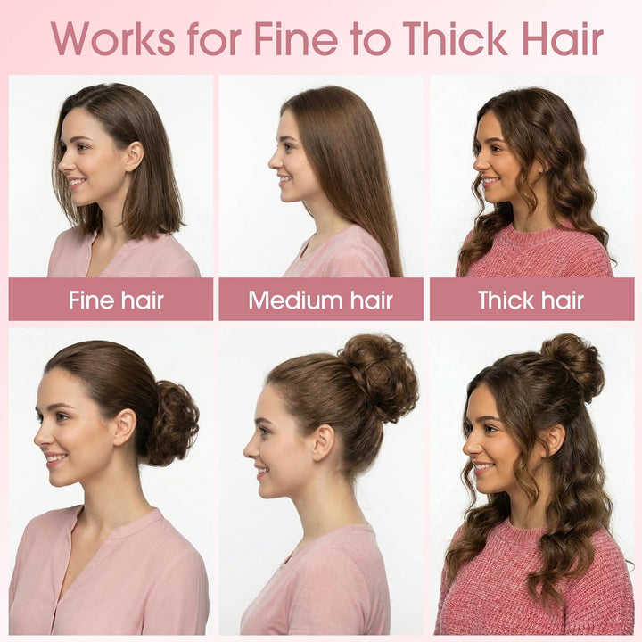 S-noilite Echthaar Messy Bun mit klammer Natürliches Haarteil für Dutt und Hochsteckfrisuren - Claw
