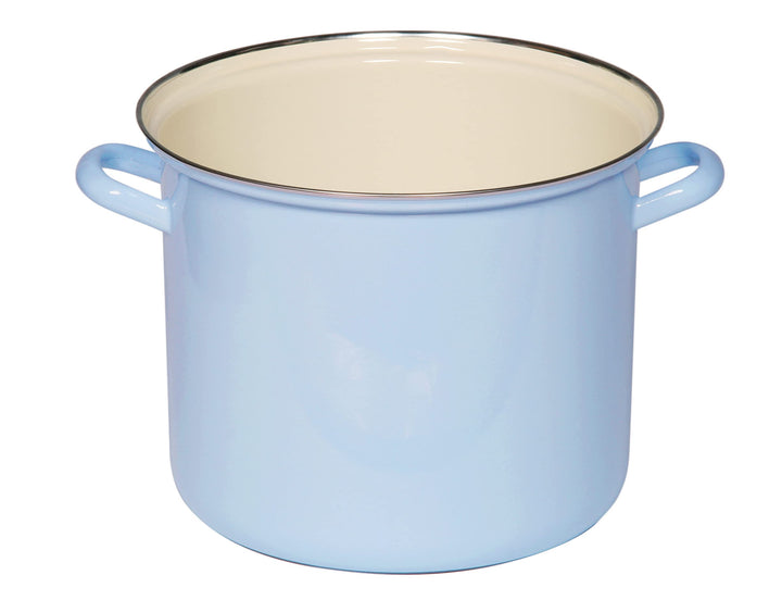 Riess, 0272-006, Topf mit Chromrand 18, CLASSIC - BUNT/PASTELL, Farbe Blau, Durchmesser 18 cm, Höhe