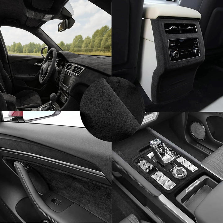 Mikrofaserstoff Selbstklebend für Cockpit,Wildleder Optik Kunstleder,Kunstleder Wildleder Optik Stre