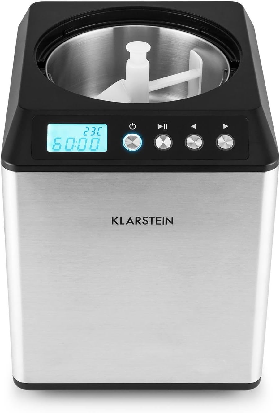 Klarstein Vanilla Sky Family - Eismaschine, Eisbereiter, Speiseeismaschine, Kühlhaltefunktion, LED-D