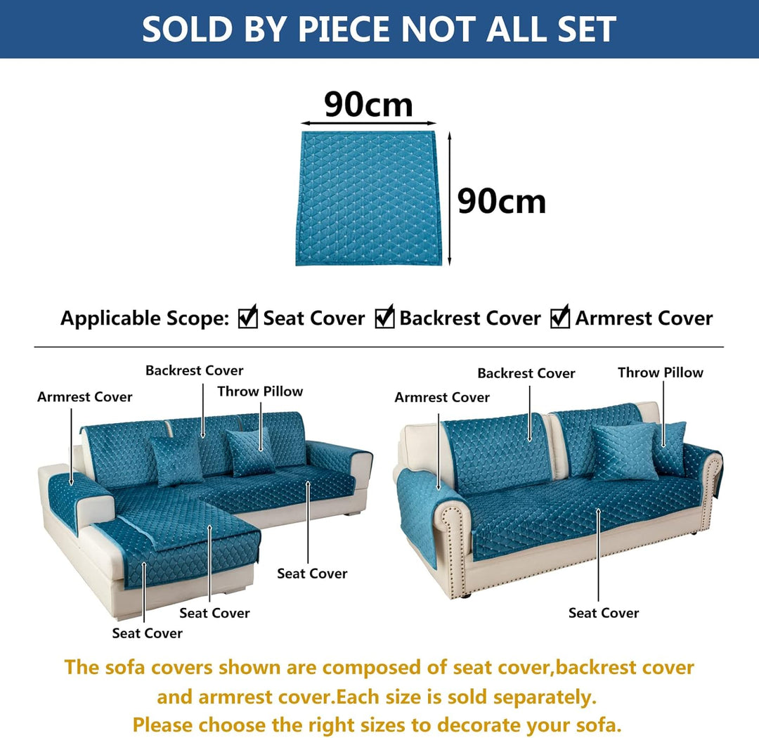 Eismodra Sofa Überzug,Sofabezug 3 Sitzer,Anti-Rutsch-Couch Überzug für L Form Sofaschoner Chaiselong