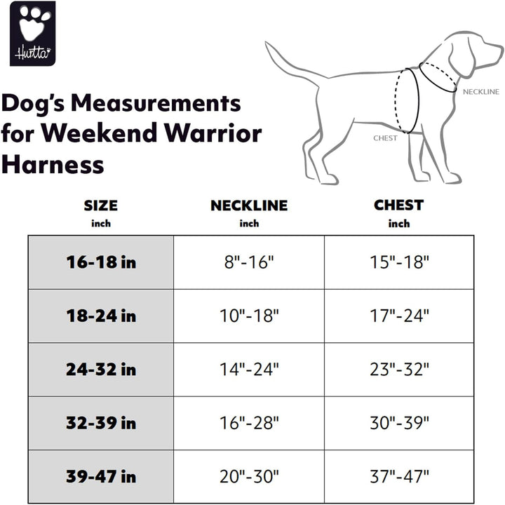 Hurtta Weekend Warrior ECO Warming Hundegeschirr, wärmend, Brustgeschirr für grosse Hunde, Blaubeere
