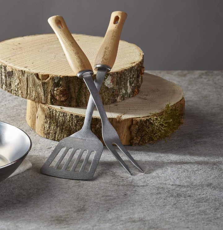 De Buyer Presse, Edelstahl, Griff – B Holz