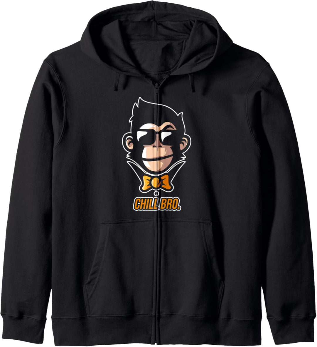 Chill Bro - Cooler Affe mit Sonnebrille Kapuzenjacke