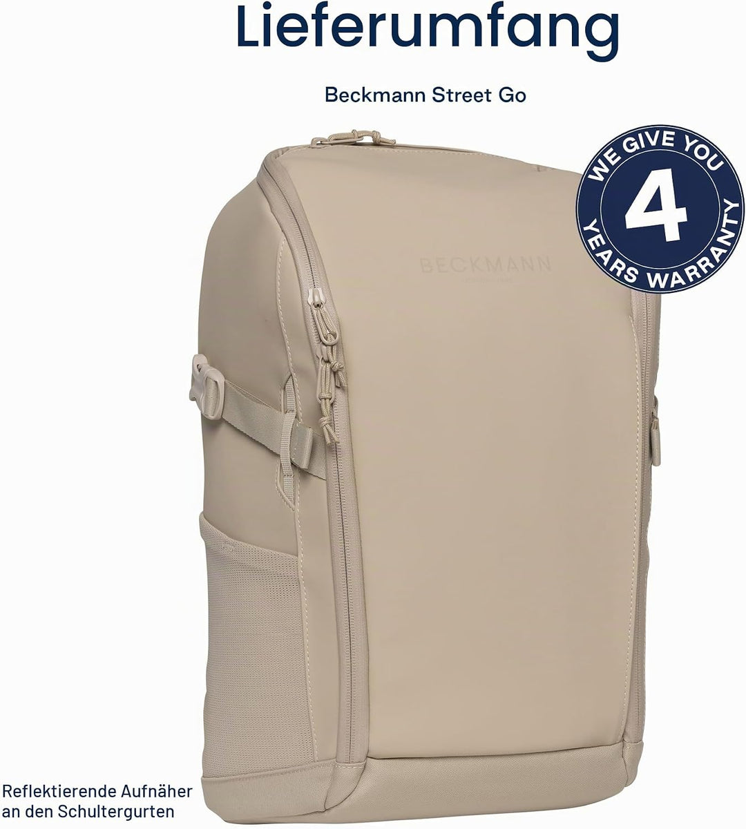 Beckmann Street GO Beige, Freizeitrucksack, Wanderrucksack