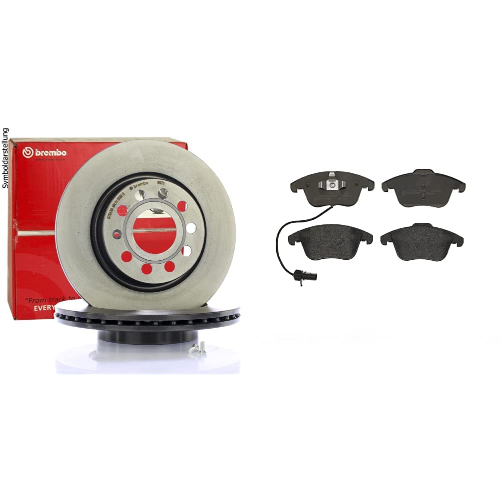 Brembo 09.A820.11 COATED DISC LINE Bremsscheibe - 1 Stück & P 85 113 Bremsbelagsatz, Scheibenbremse