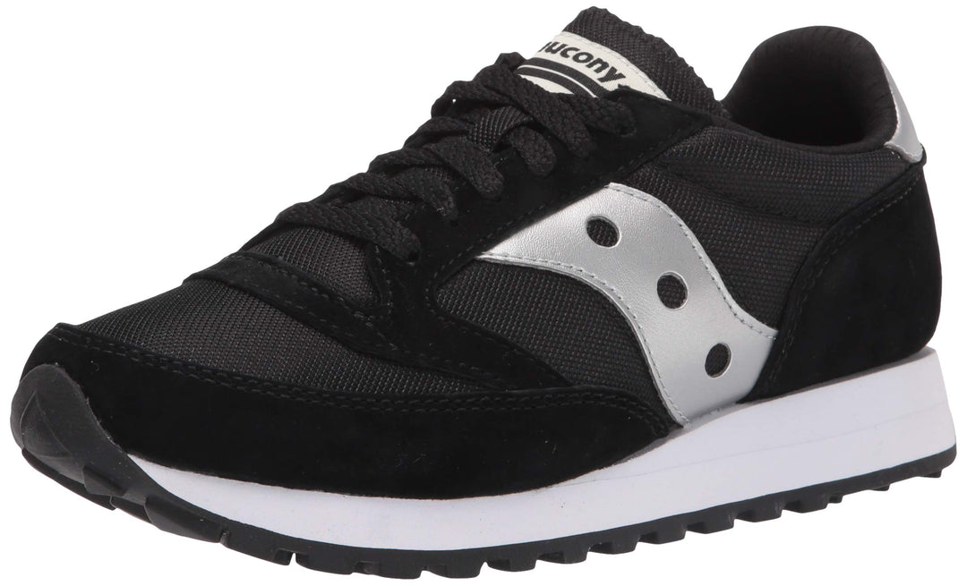 Saucony Unisex Jazz 81 Sneaker 36 EU Schwarz Silberfarben, 36 EU Schwarz Silberfarben