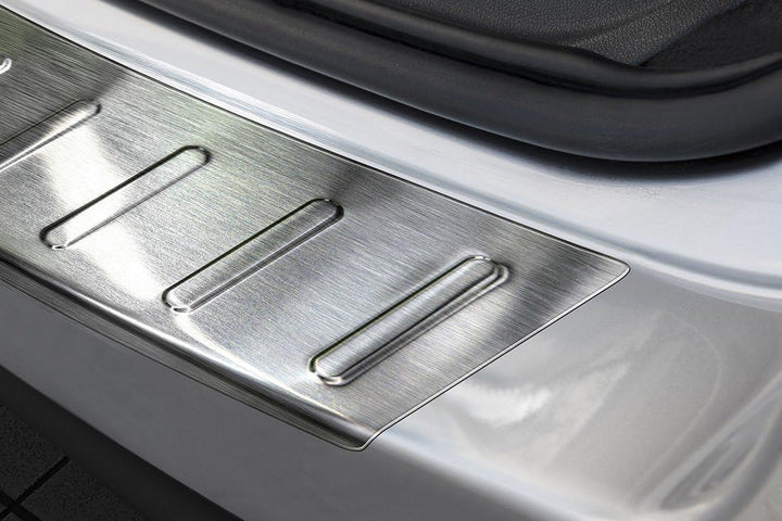 Avisa Edelstahl Heckstossstangenschutz kompatibel mit Renault Laguna III Break 2007-2015 'Ribs'