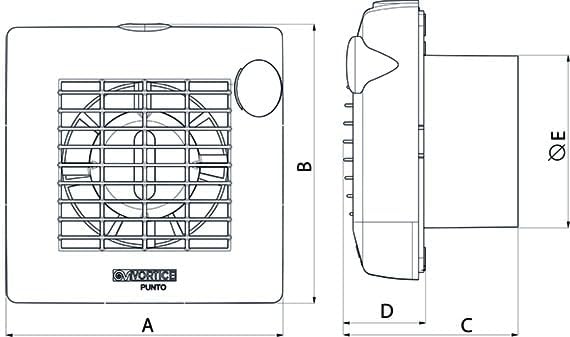 Vortice Bodensauger Vortice Punto M 100 (10 cm) A – 11221, Weiss