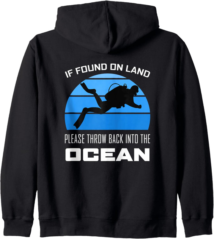 Taucher Silhouette Tauchen Love Dive Funny Quote Ocean Kapuzenjacke